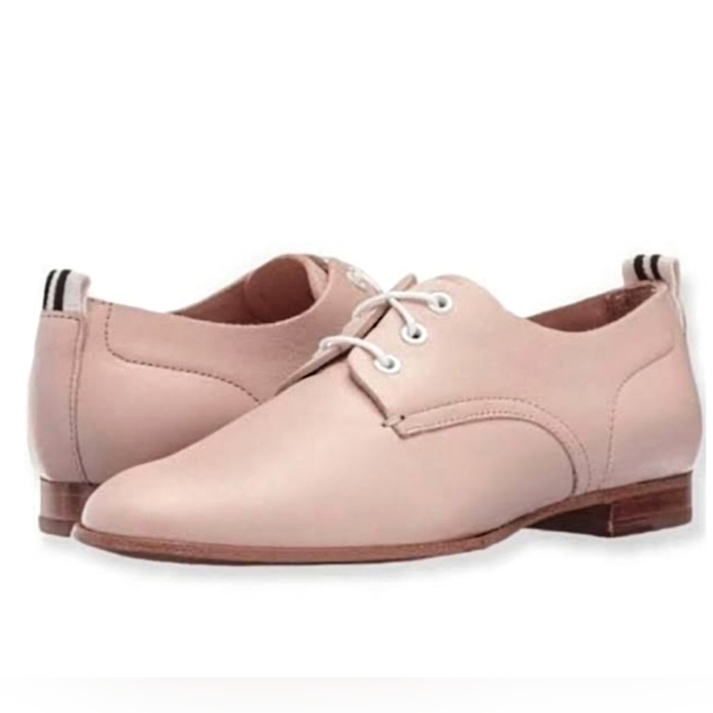 RAG & BONE "AUDREY" PINK LEATHER OXFORDS SHOES